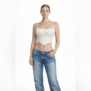 Princess Polly White Corset Top – Size 6